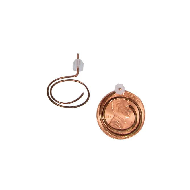 Hammered Copper Swirls On Posts