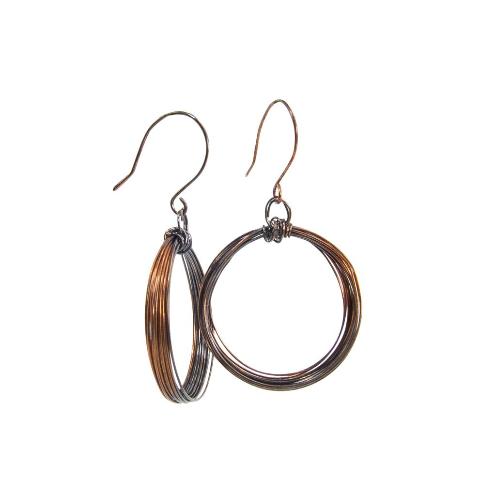 Copper Looped Hoops