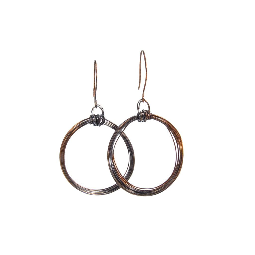 Copper Looped Hoops