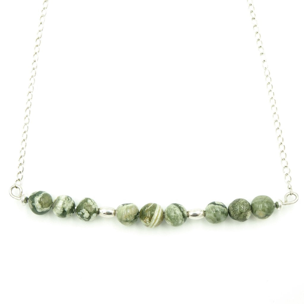 Rainforest Jasper ~ Necklace & Earrings Set