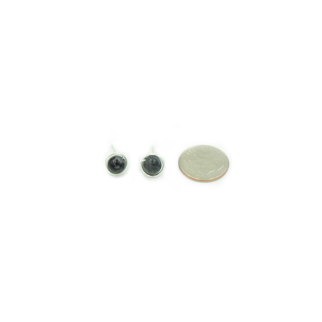 Sterling Silver Black Moonstone Nests