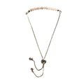 Rose Quartz Bracelet Faceted Round Beads with Adjustable Chain