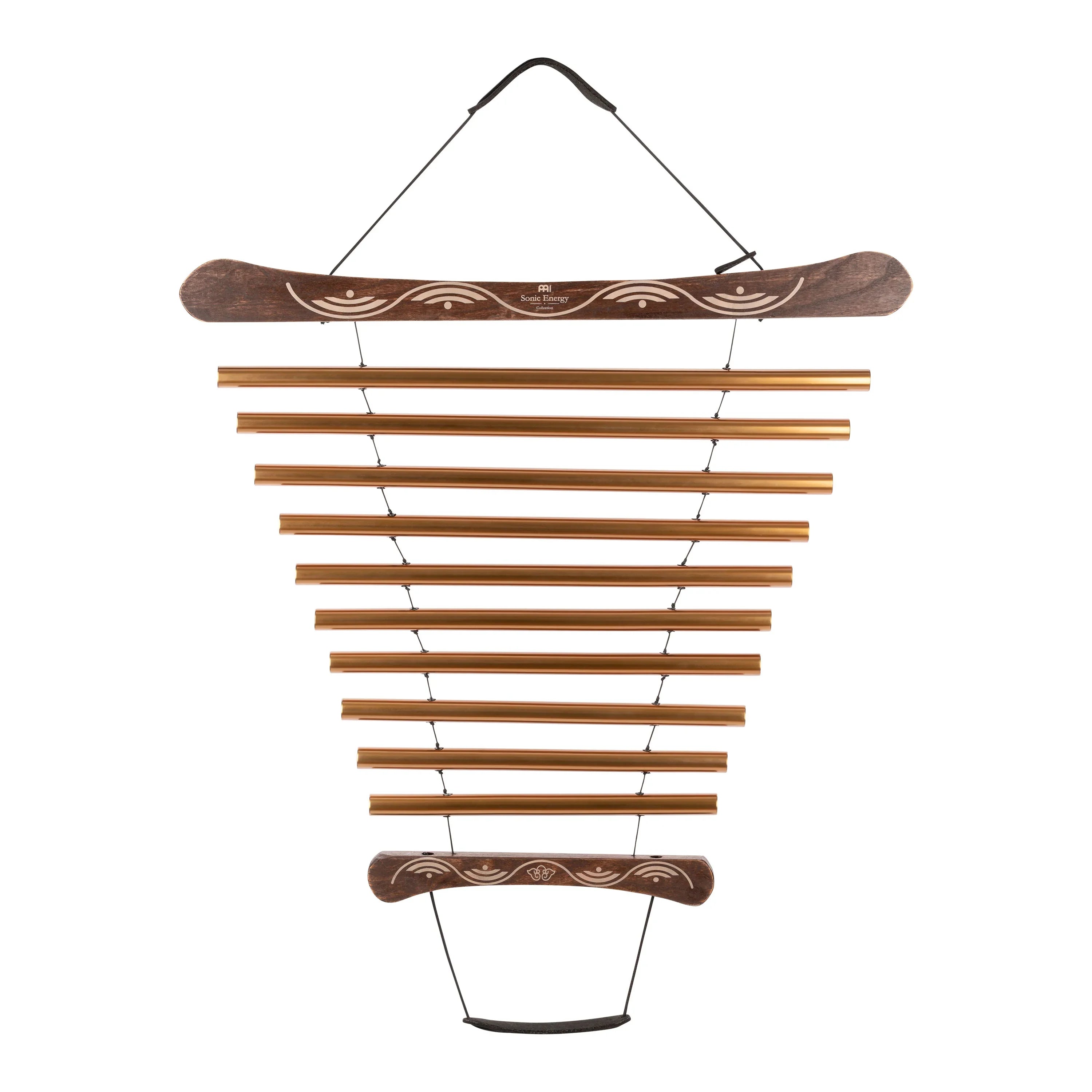 35" Meditation Flow Chime, 440 Hz, 10 Notes, G Major, Bronze