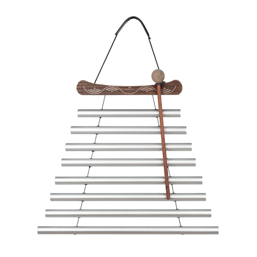 24" Meditation Flow Chime, 432 Hz, 8 Notes, C# Minor, Silver
