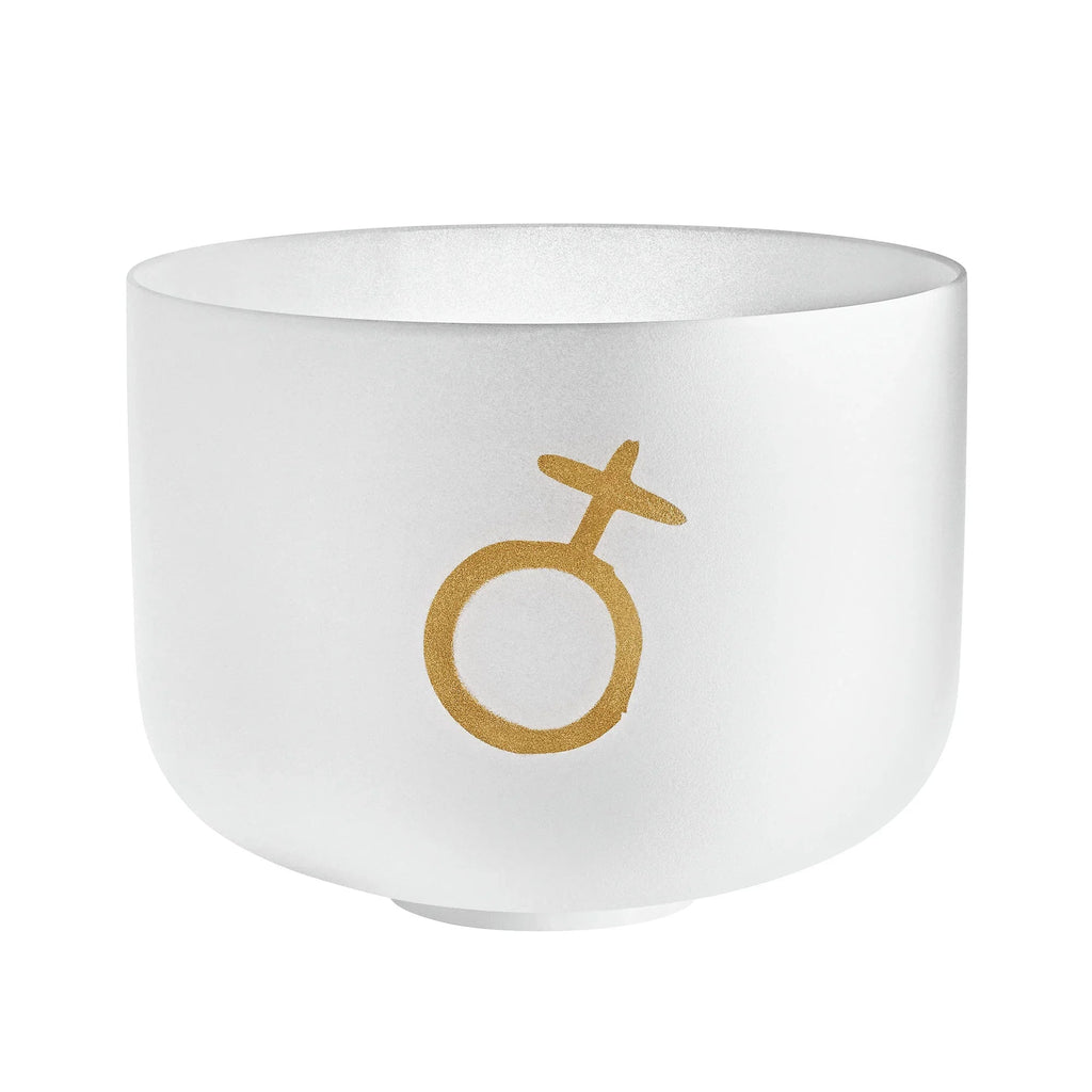 12" Planetary Tuned Crystal Singing Bowl, Earth Platonic Year 172.06 Hz