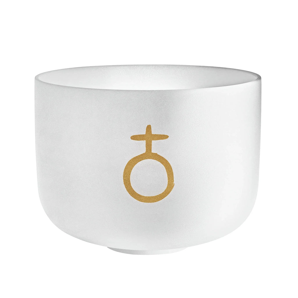 12" Planetary Tuned Crystal Singing Bowl, Earth Year / Om 136.10 Hz