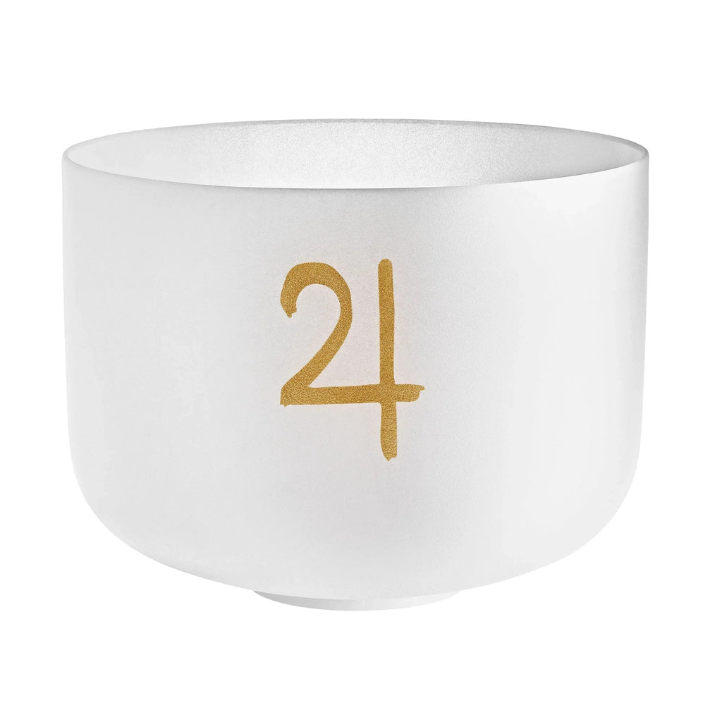 12" Planetary Tuned Crystal Singing Bowl, Jupiter 183.58 Hz