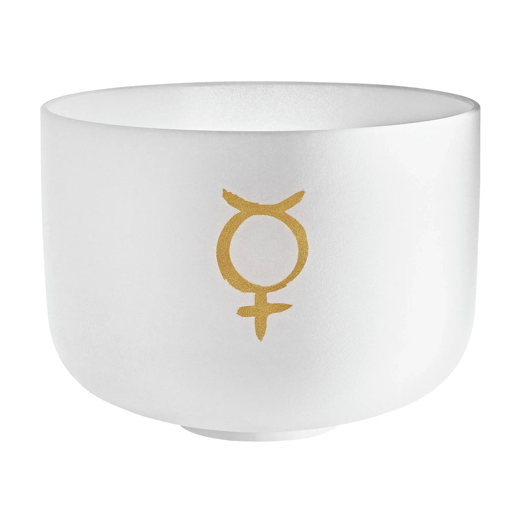 12" Planetary Tuned Crystal Singing Bowl, Mercury 141.27 Hz