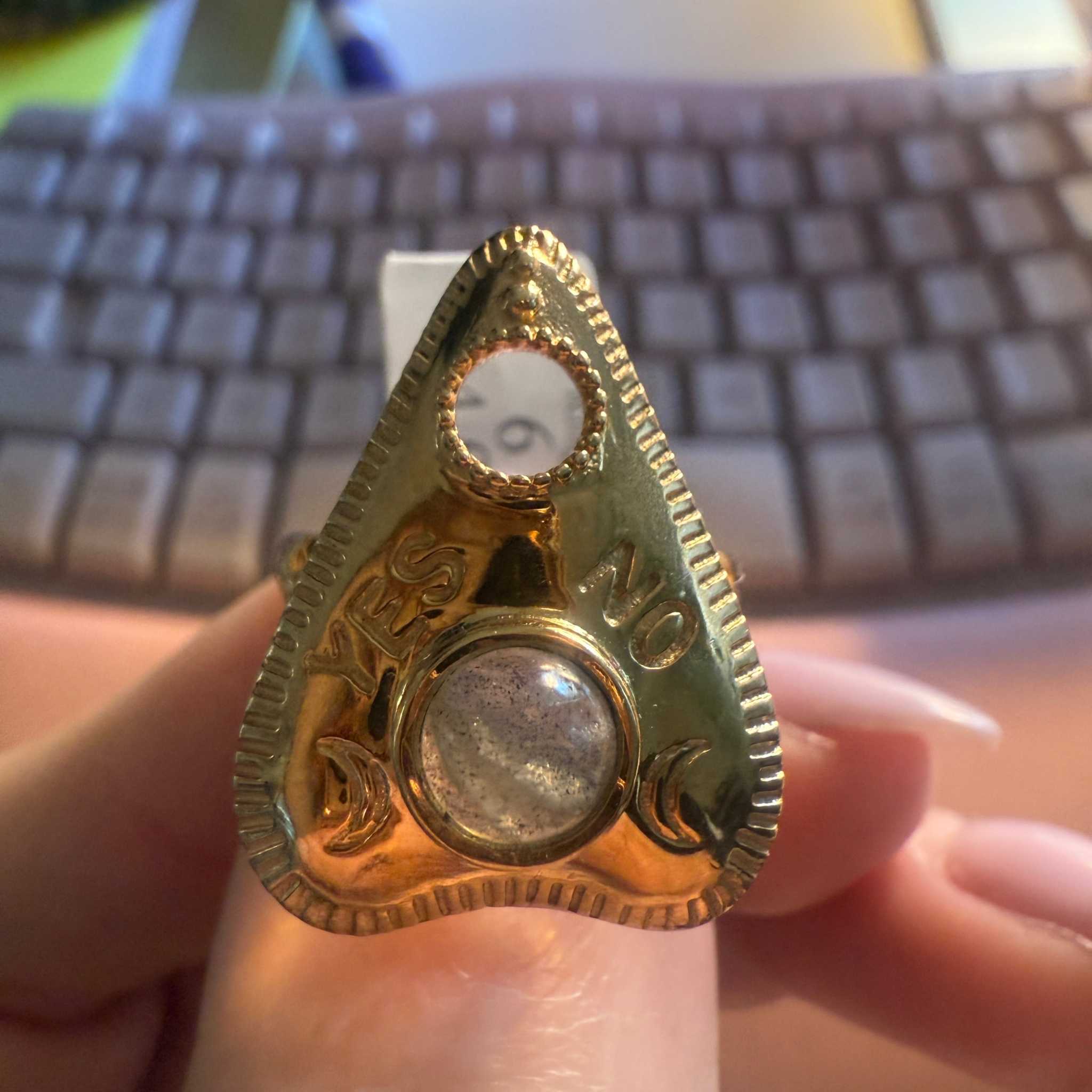 Planchette Ring | Sterling Silver & Gold Vermeil