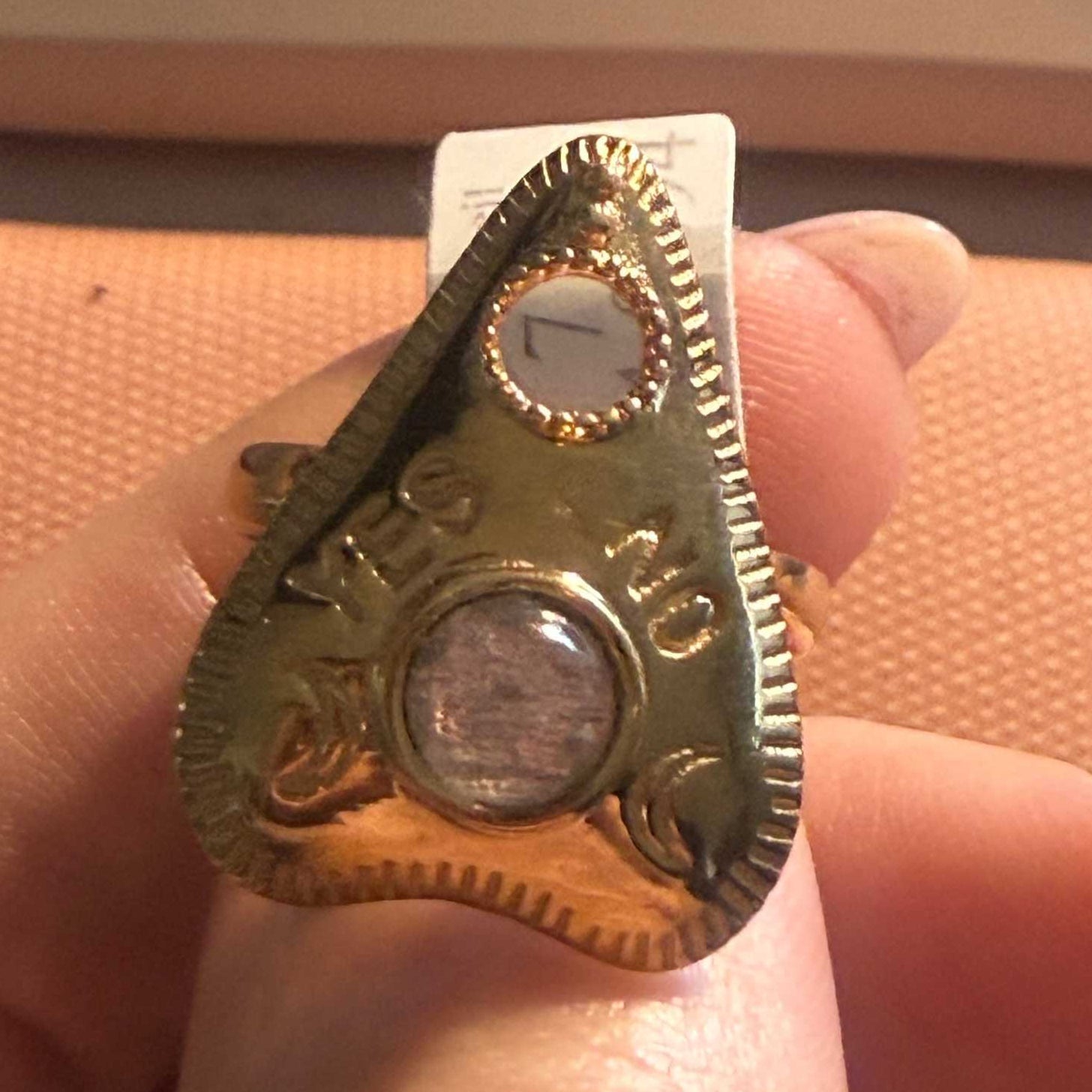 Planchette Ring | Sterling Silver & Gold Vermeil