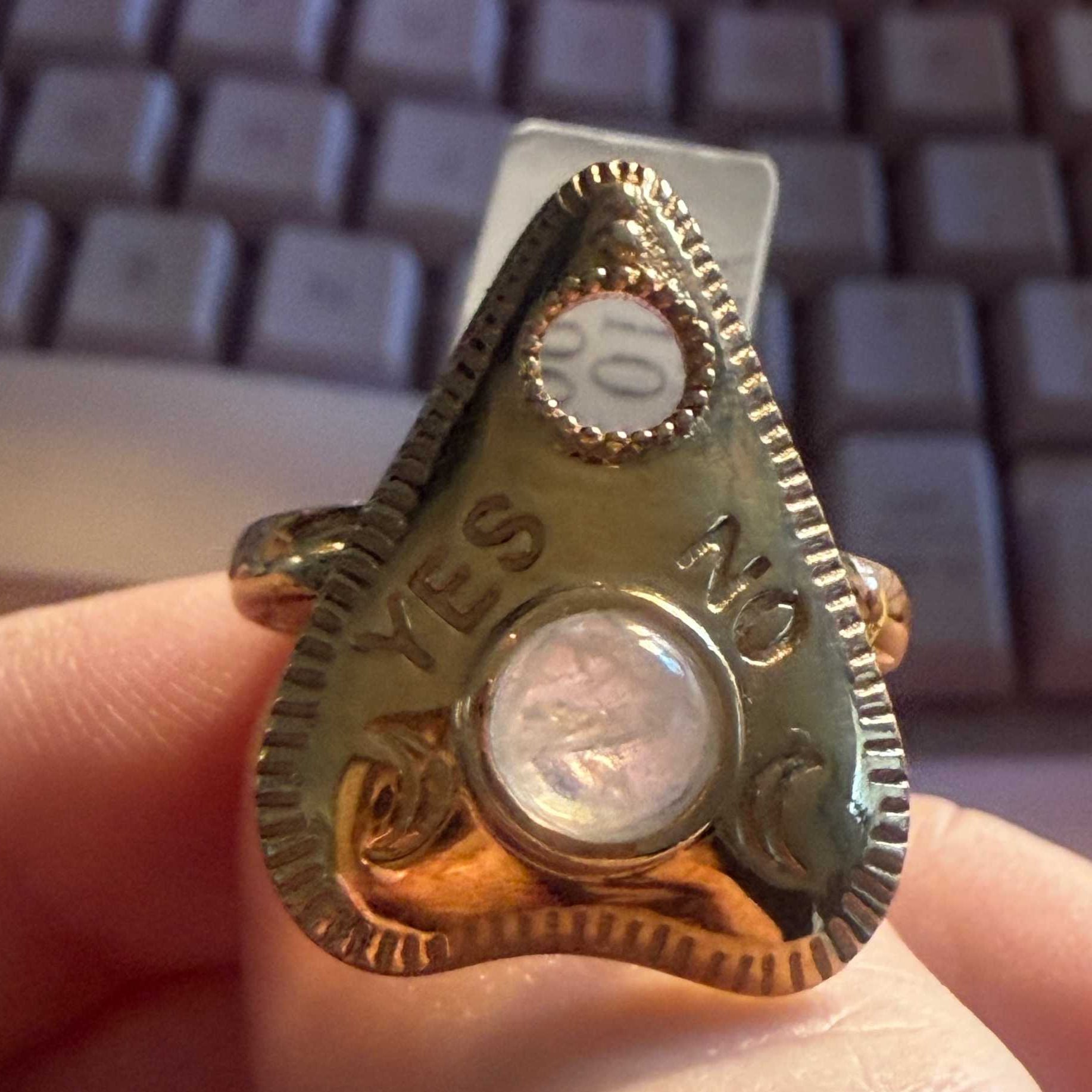 Planchette Ring | Sterling Silver & Gold Vermeil