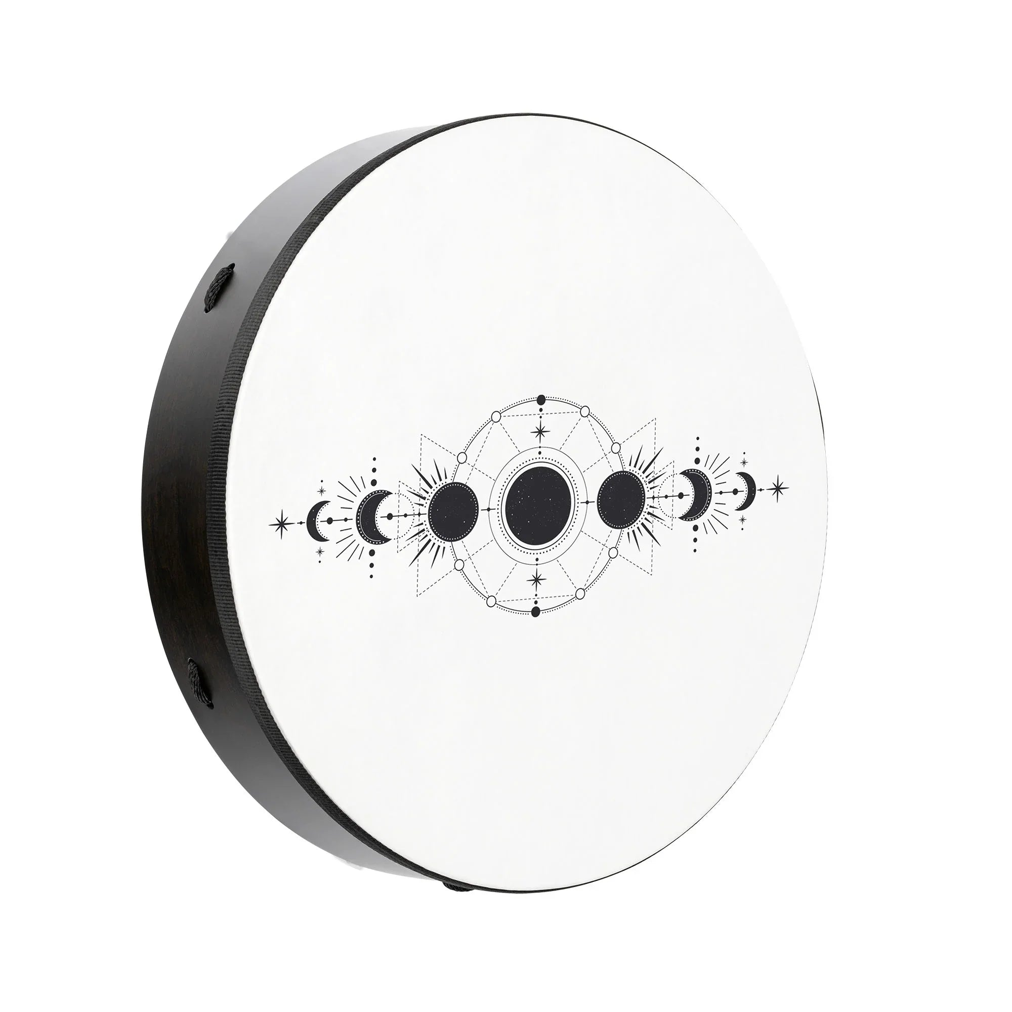 18" Ritual Drum, Moon Phases, True Feel Synthetic Head