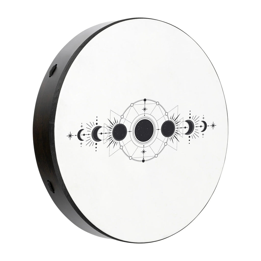 20" Ritual Drum, Moon Phases, True Feel Synthetic Head