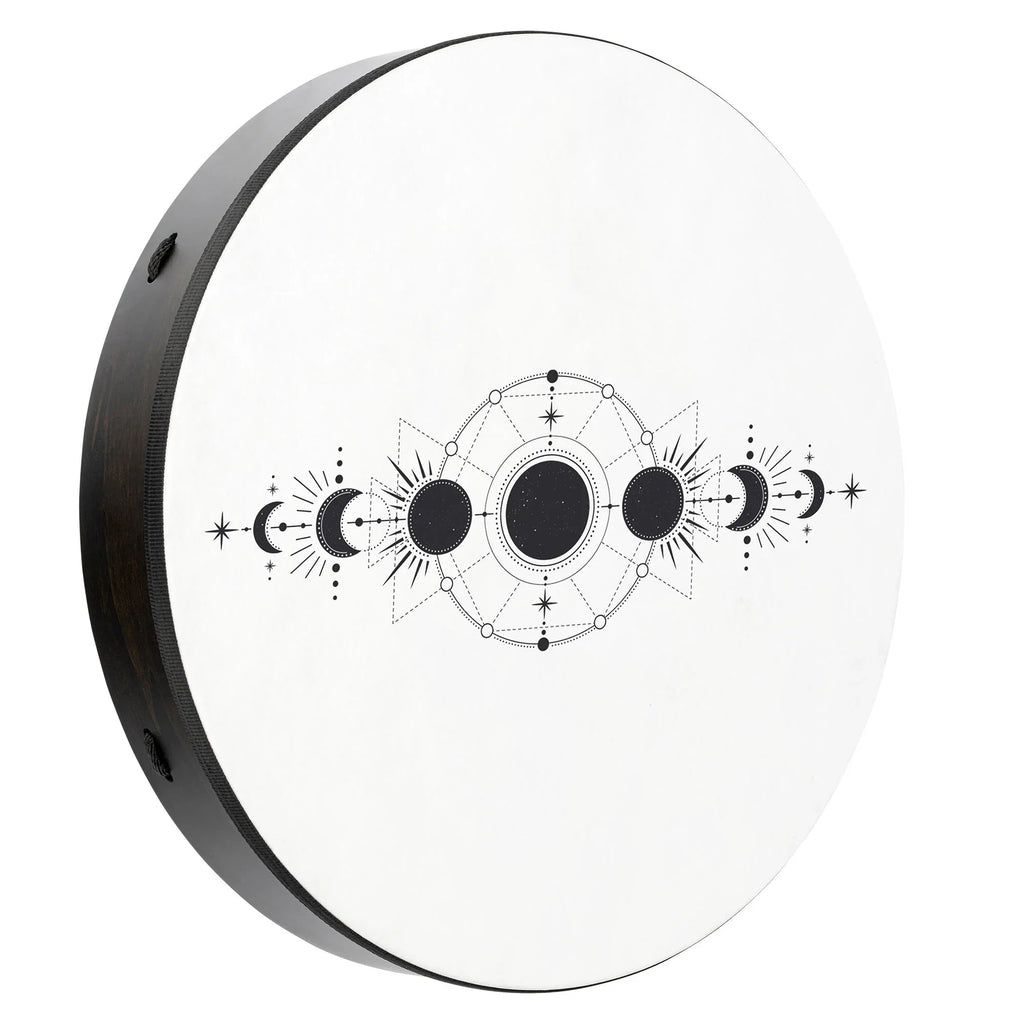 22" Ritual Drum, Moon Phases, True Feel Synthetic Head
