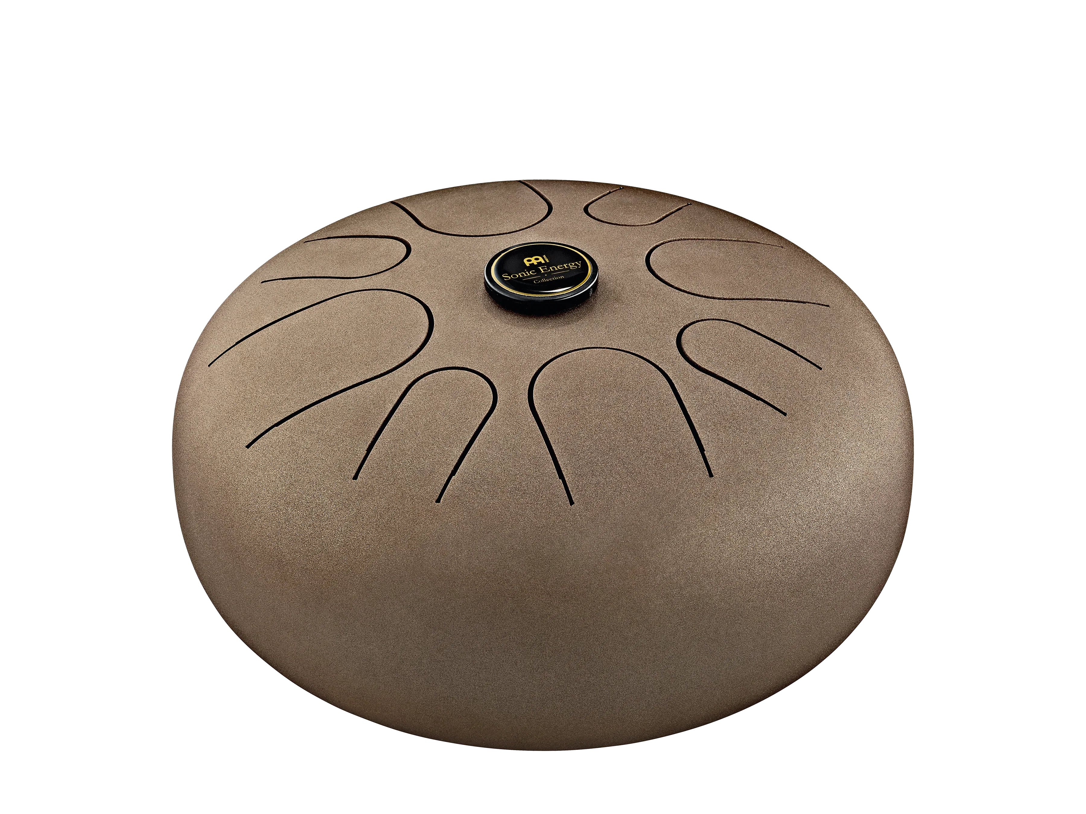 12" Steel Tongue Drum, A Minor, Vintage Brown