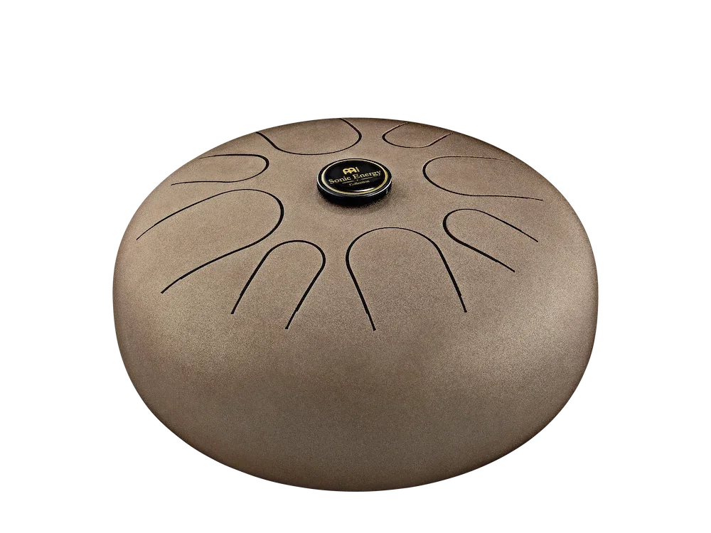 12" Steel Tongue Drum, G Major, Vintage Brown
