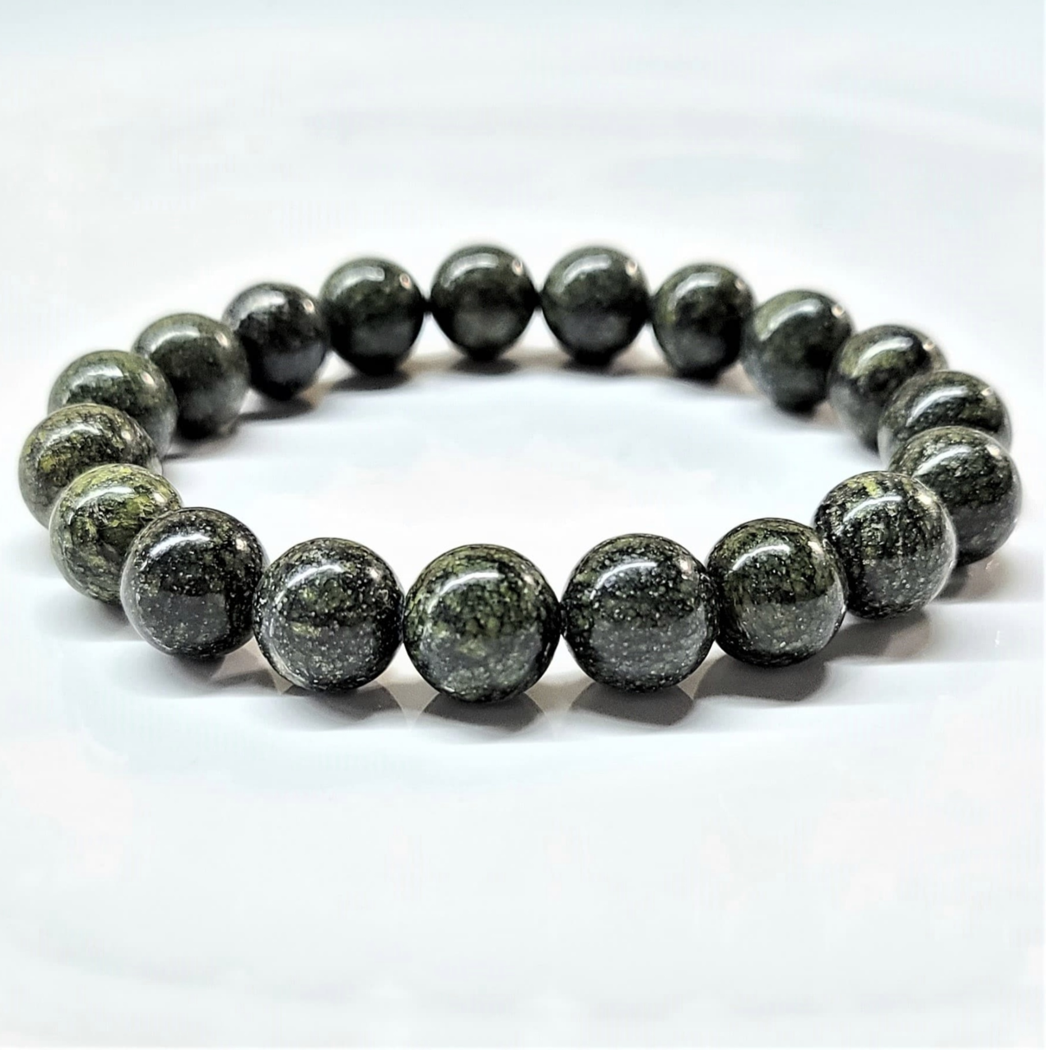 Serpentine Round Bead Bracelet - Kundalini Awakening