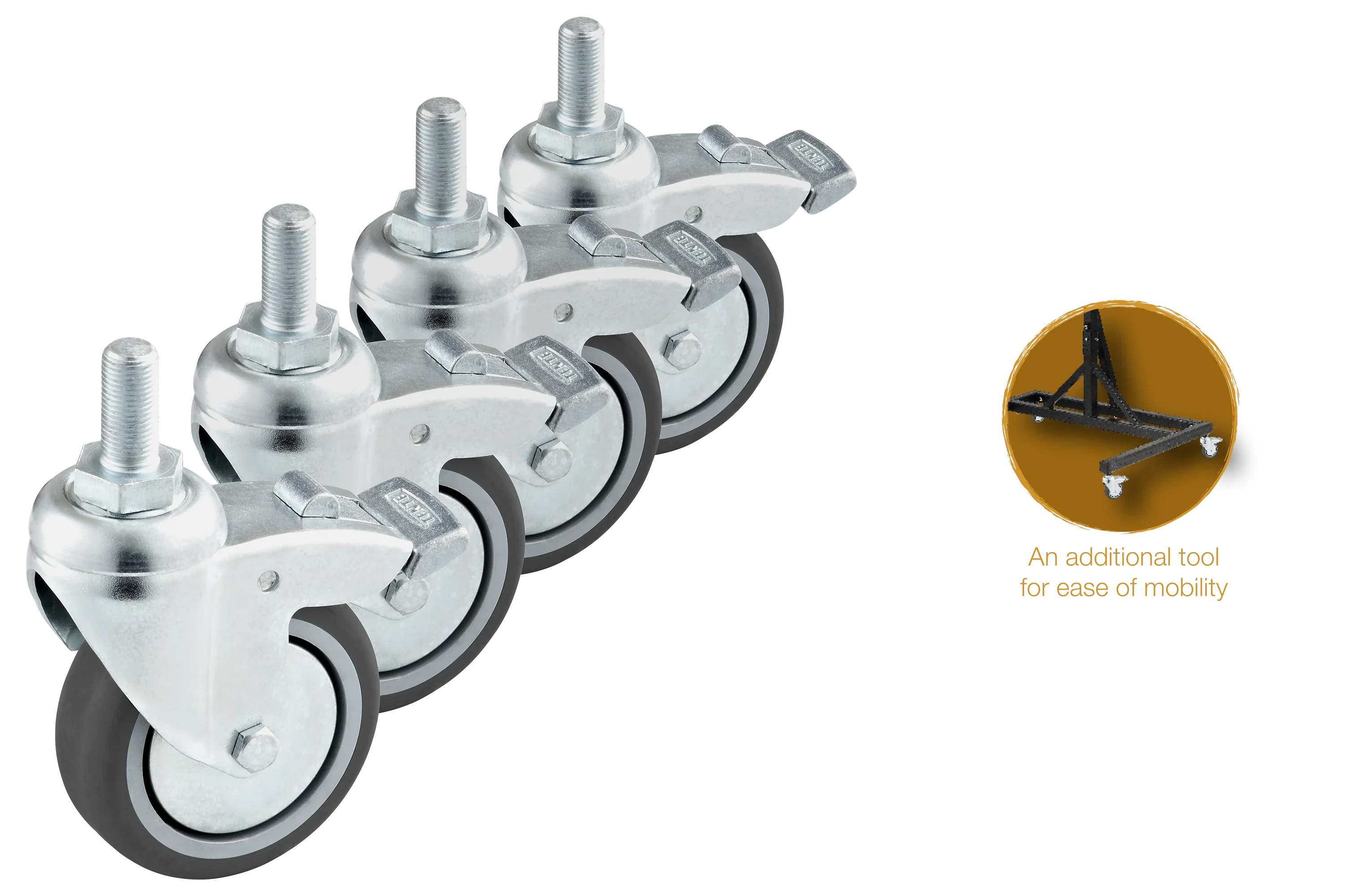 Gong Stand Wheels, Set of Four