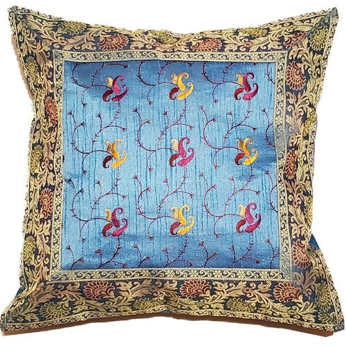 Jacquard Embroidered Design Patchwork Cushion Cover Home Accent
