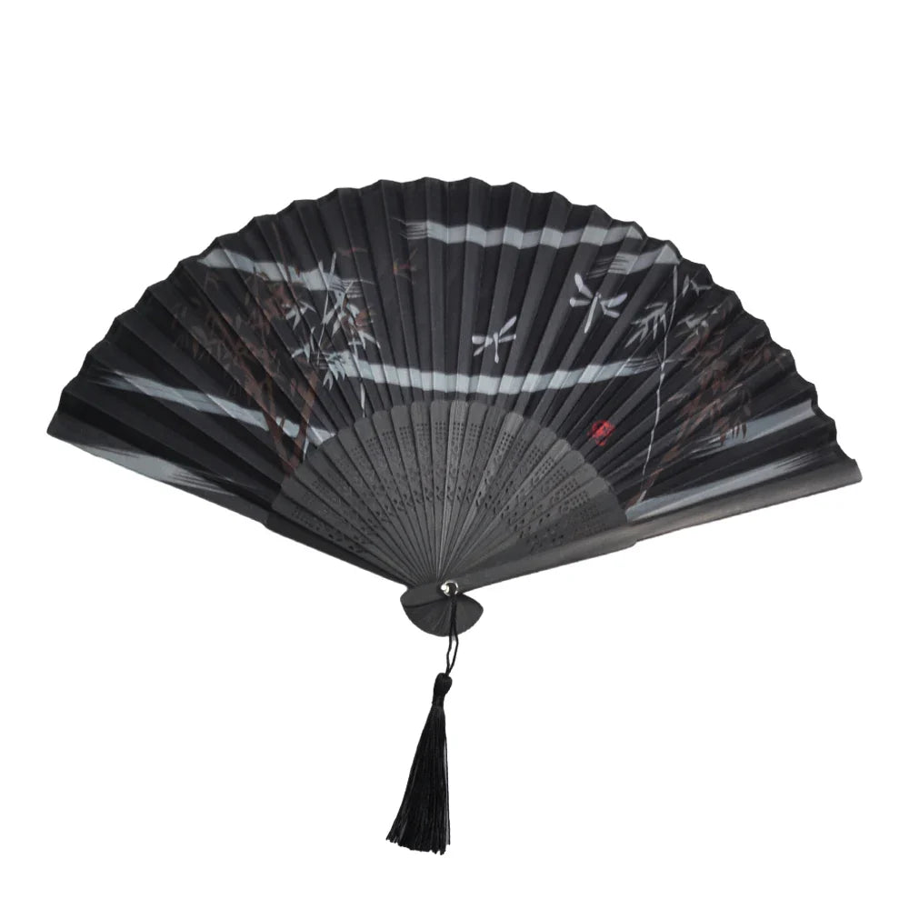 Bamboo Folding Hand Fan – Traditional Asian Art Decor Gift