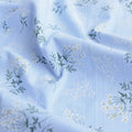 Small Floral Jacquard Embroidered Cotton Fabric