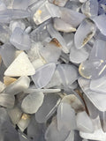 Blue Chalcedony Tumbled Pocket Stone