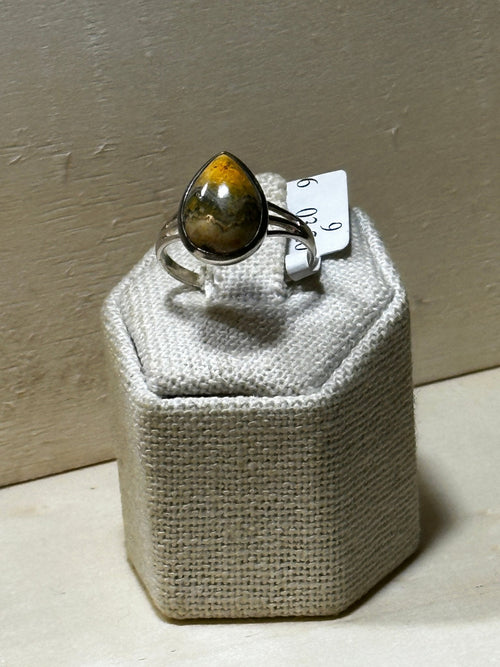 Bumblebee Jasper Ring Size 9 (03.2026)