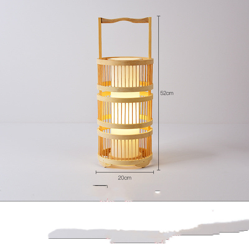 Japanese Bamboo Floor Lamp