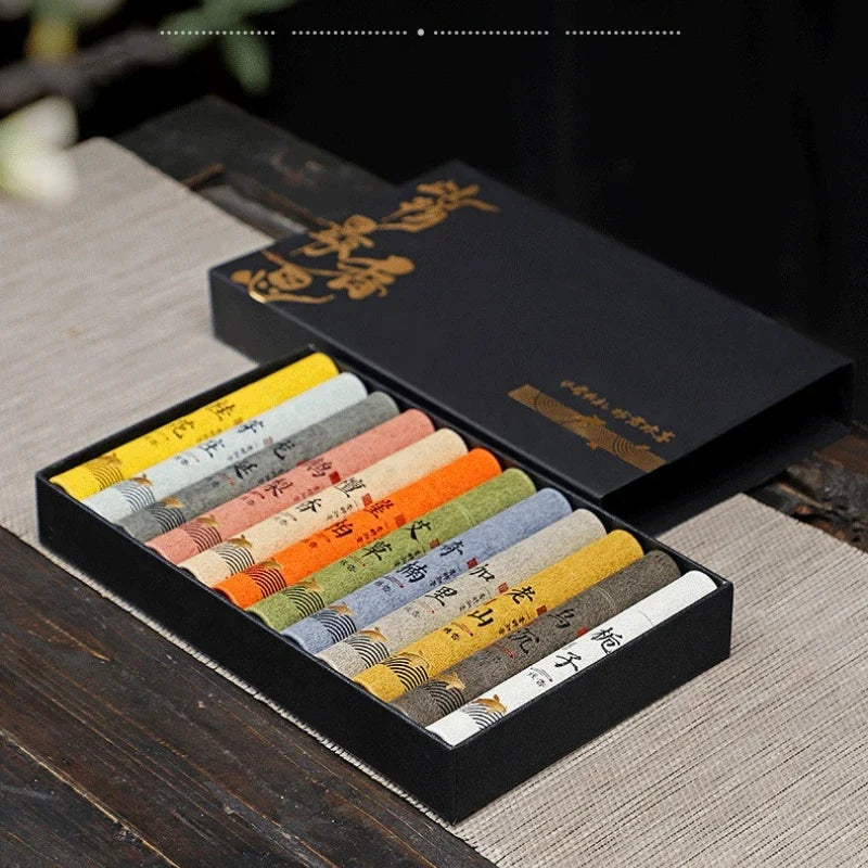 Natural Incense Stick Variety Set, 12 Tubes
