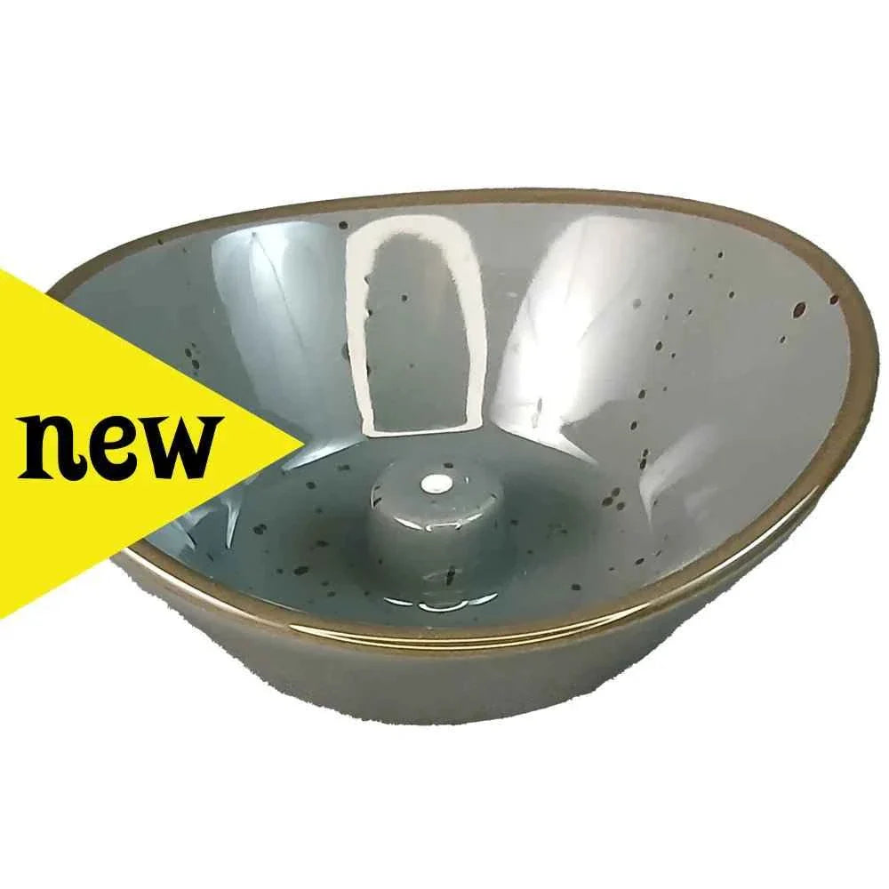 Ceramic Incense Burner 4 Inch Oval