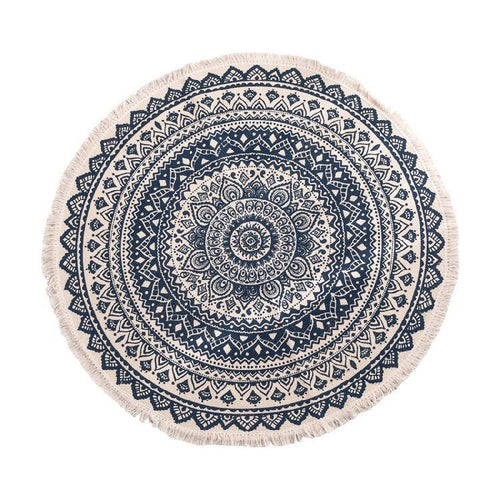 Beautiful Blue and White Tapestry Handmade Carpet Bedroom Bedside