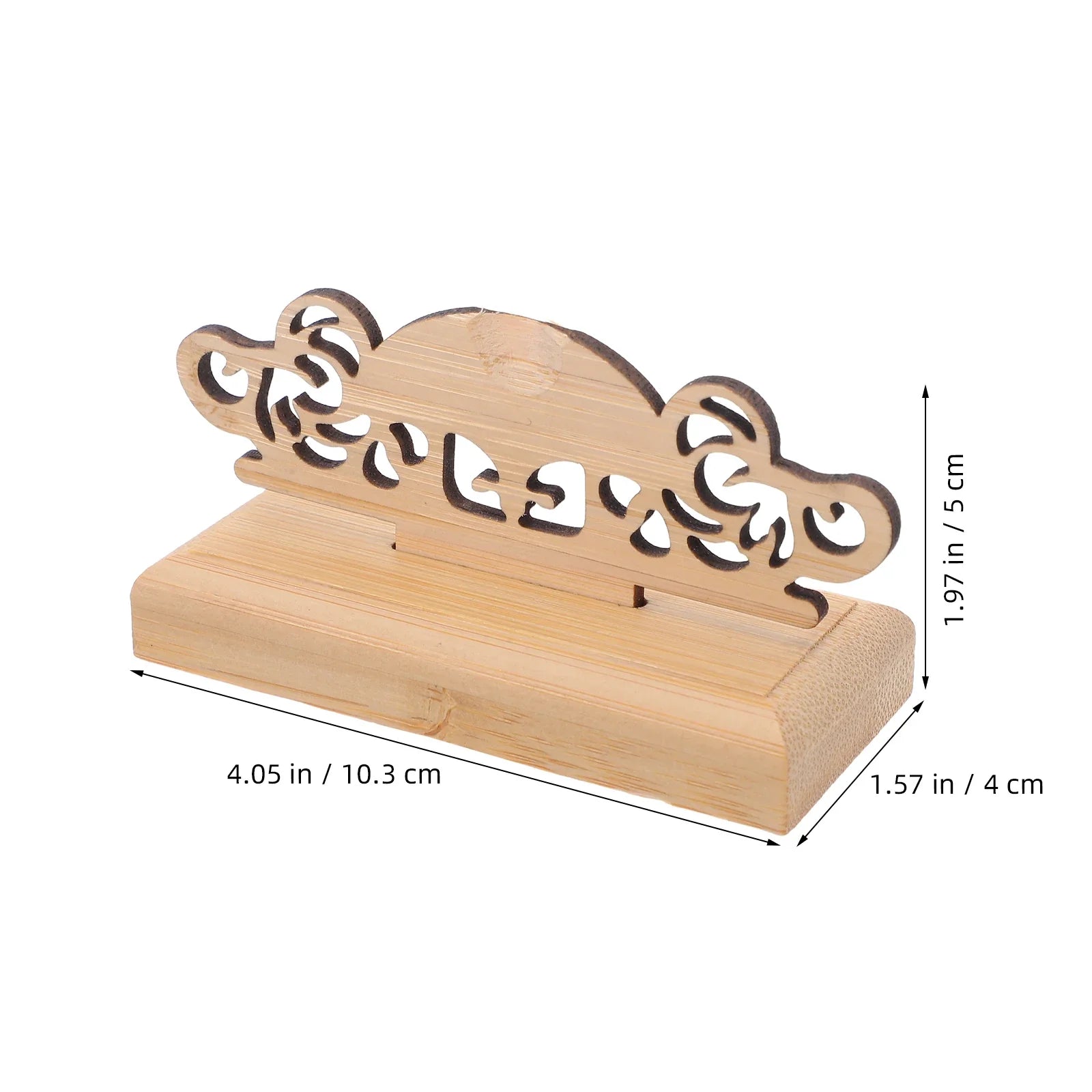 2pcs Folding Display Stand Handmade Wood Chinese Fan Holder Vintage Decor Rustic Organizer Japanese Style Base Small Chinese Fan