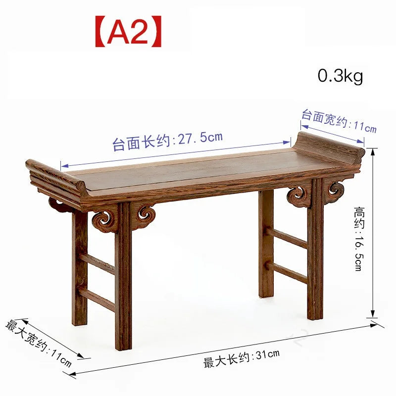 Chinese Redwood Low Tea Table and Display Stand