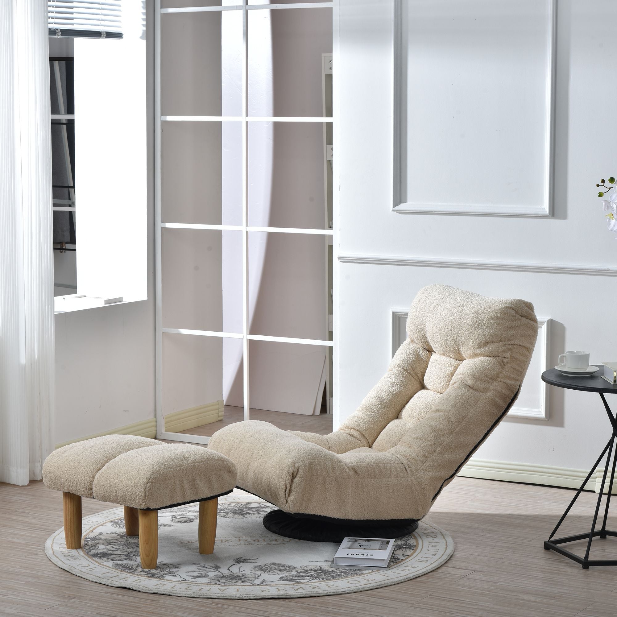 Adjustable Tatami Floor Chair with 3D Ergonomic Support