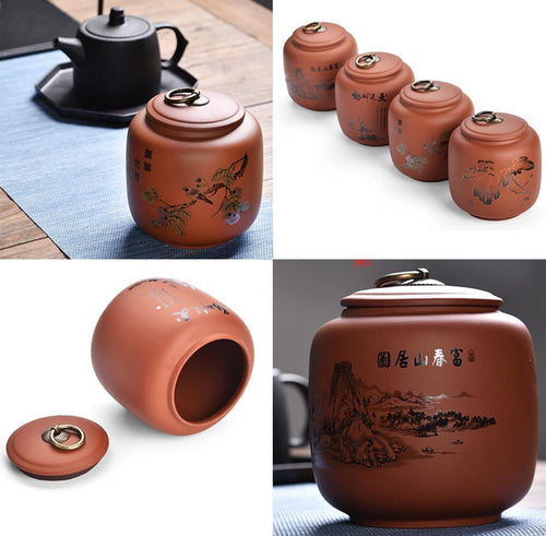 Artisan Ceramic Spice & Tea Canister
