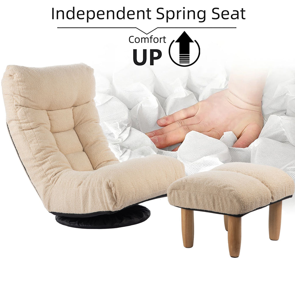 Adjustable Tatami Floor Chair with 3D Ergonomic Support