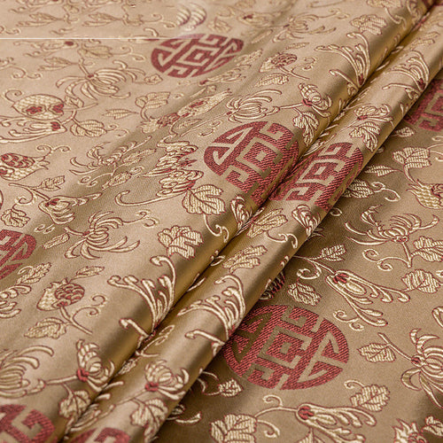 Beautiful Imitation Silk Pomegranate Fabric