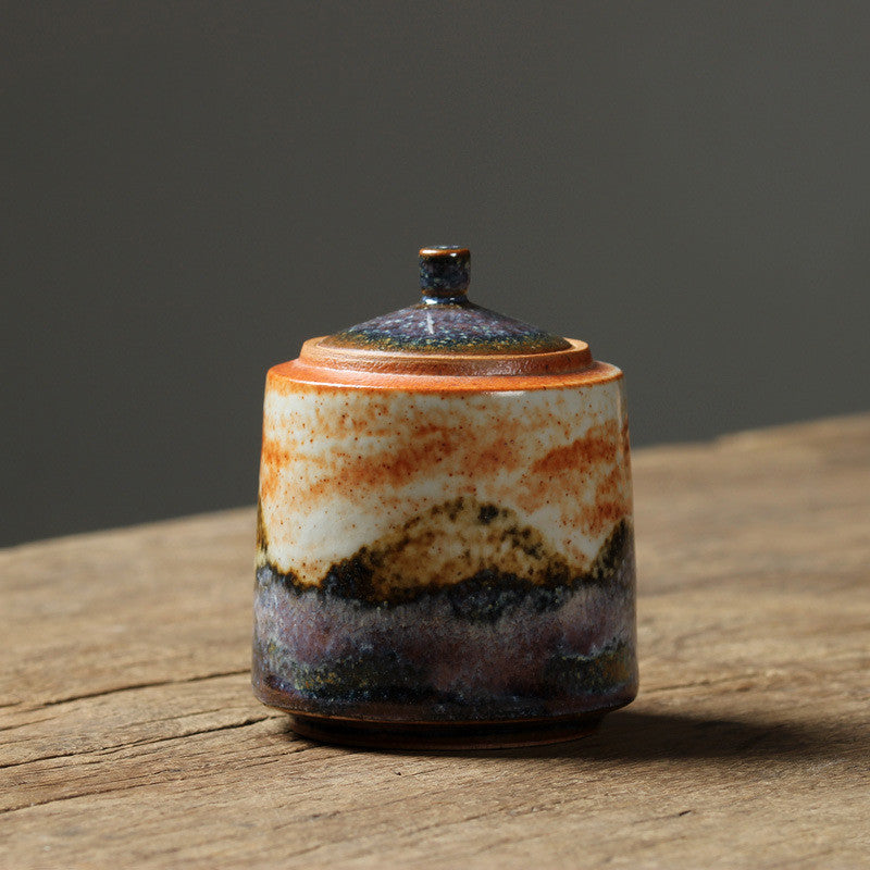 Mu Tao Japanese Shino Yaki Tea Storage High Quality