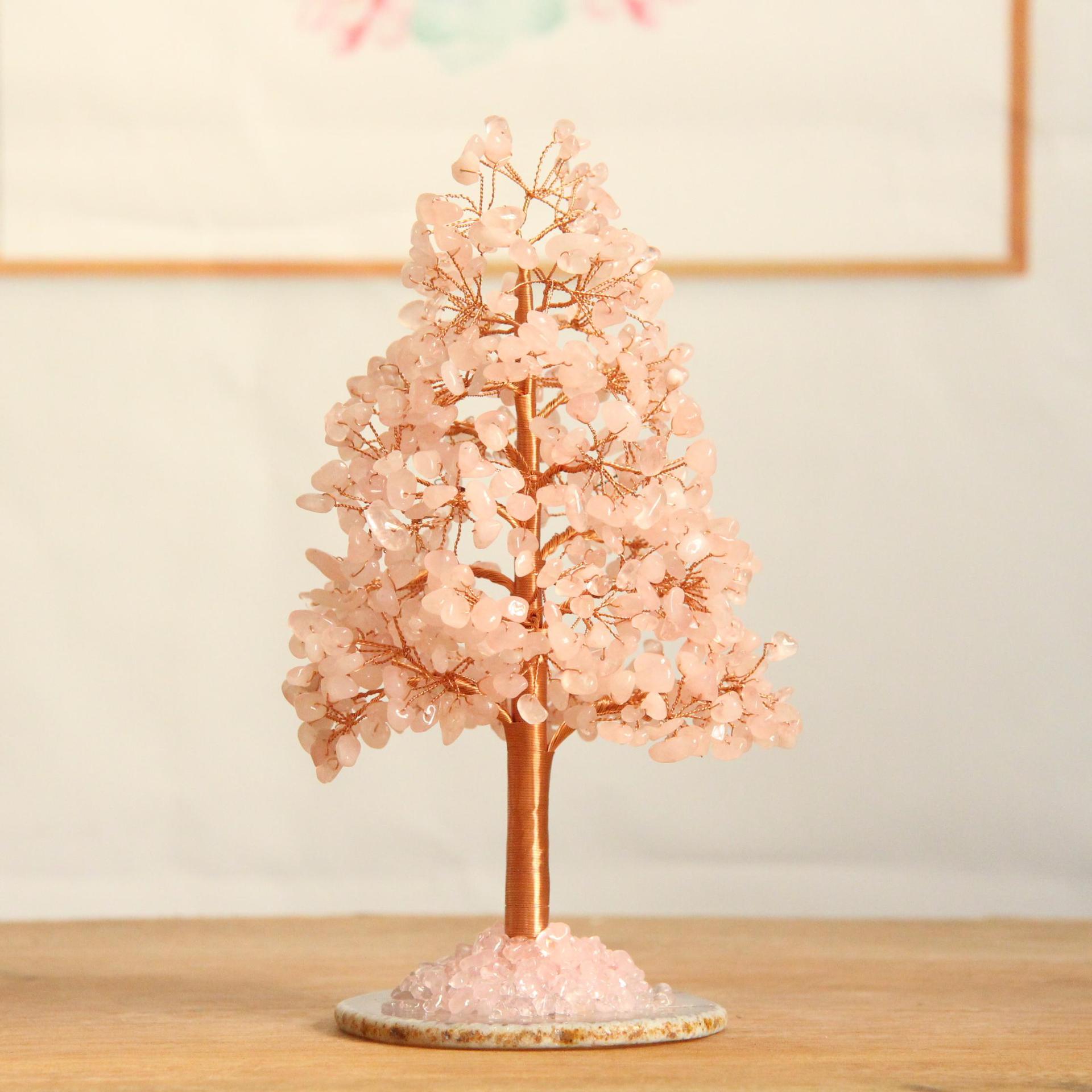 Natural Crystal Money Tree with Pachira Macrocarpa Agate