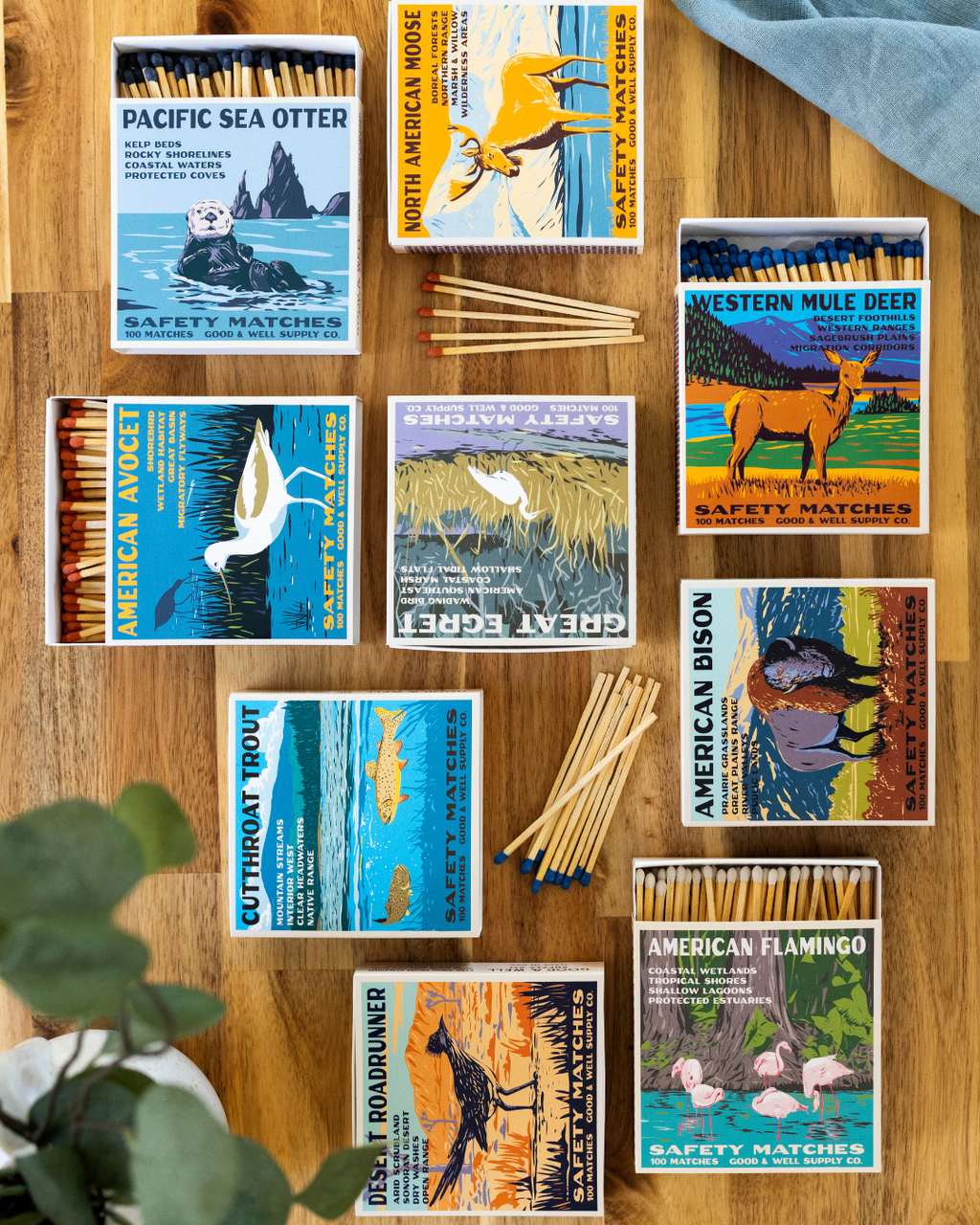North American Moose Cabin Matches