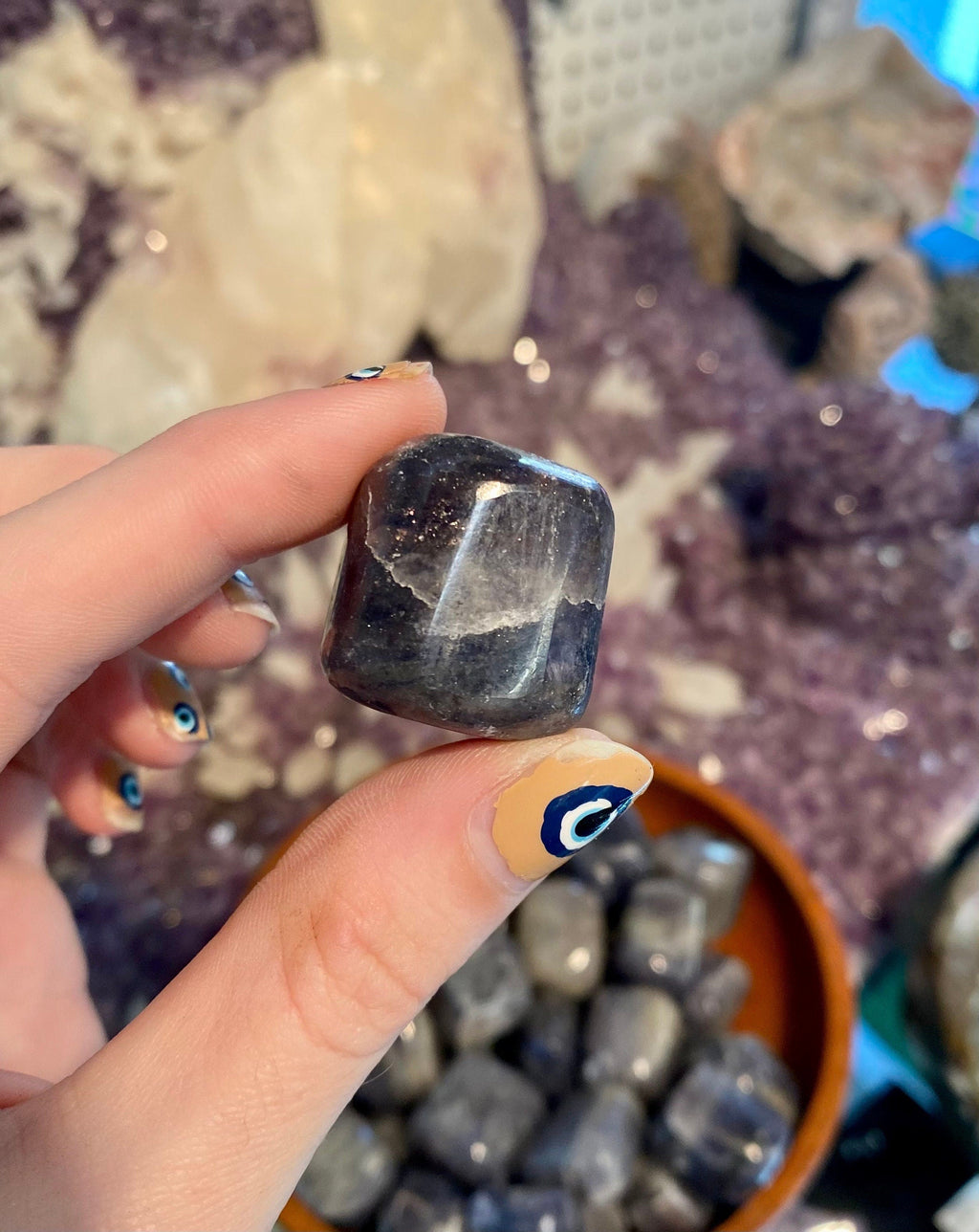 Iolite Tumbled Stone - Third Eye
