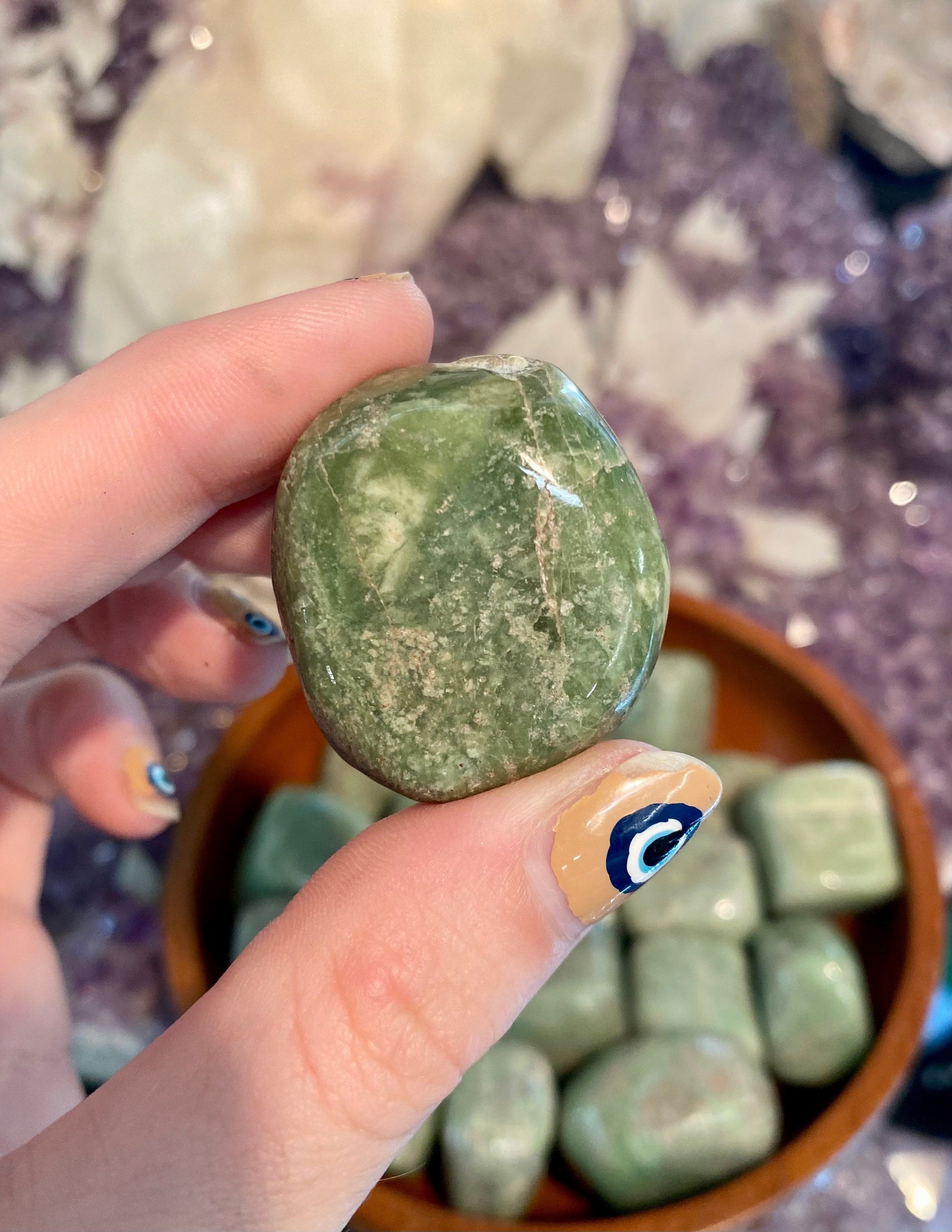 Grossular Garnet Tumbled Stone - Rejuvenation