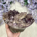 Amethyst with Calcite and Goethite | Brazil