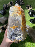 Quartz with Fluorite, Tourmaline and Hyalite Opal from Madagascar | High Grade Collector Mineral