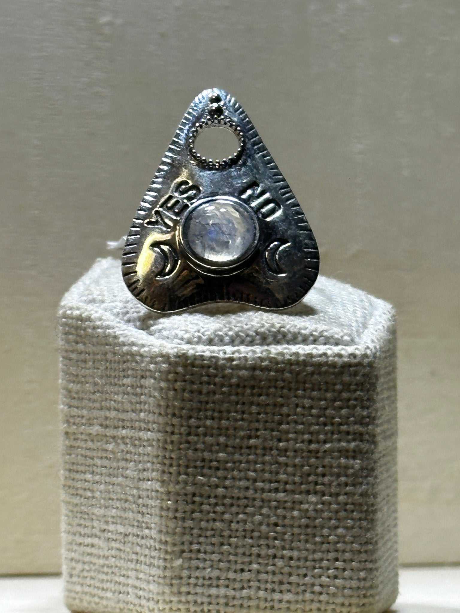 Ouija Rainbow Moonstone Ring (07.2044)