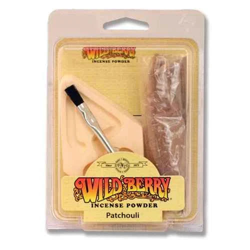 Patchouli Wild Berry Incense Powder Set with Burner
