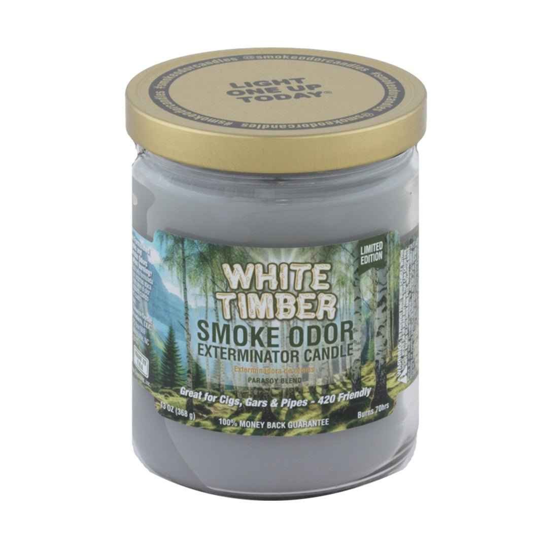 White Timber Candle - Smoke Odor Exterminator