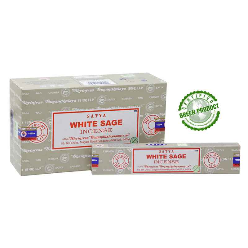 White Sage Incense 15 Gms - Satya